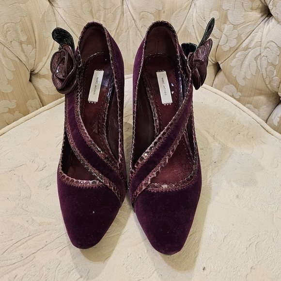 Invintage velvet with leather accent Mark jacobs shoes - Picture 5 of 9